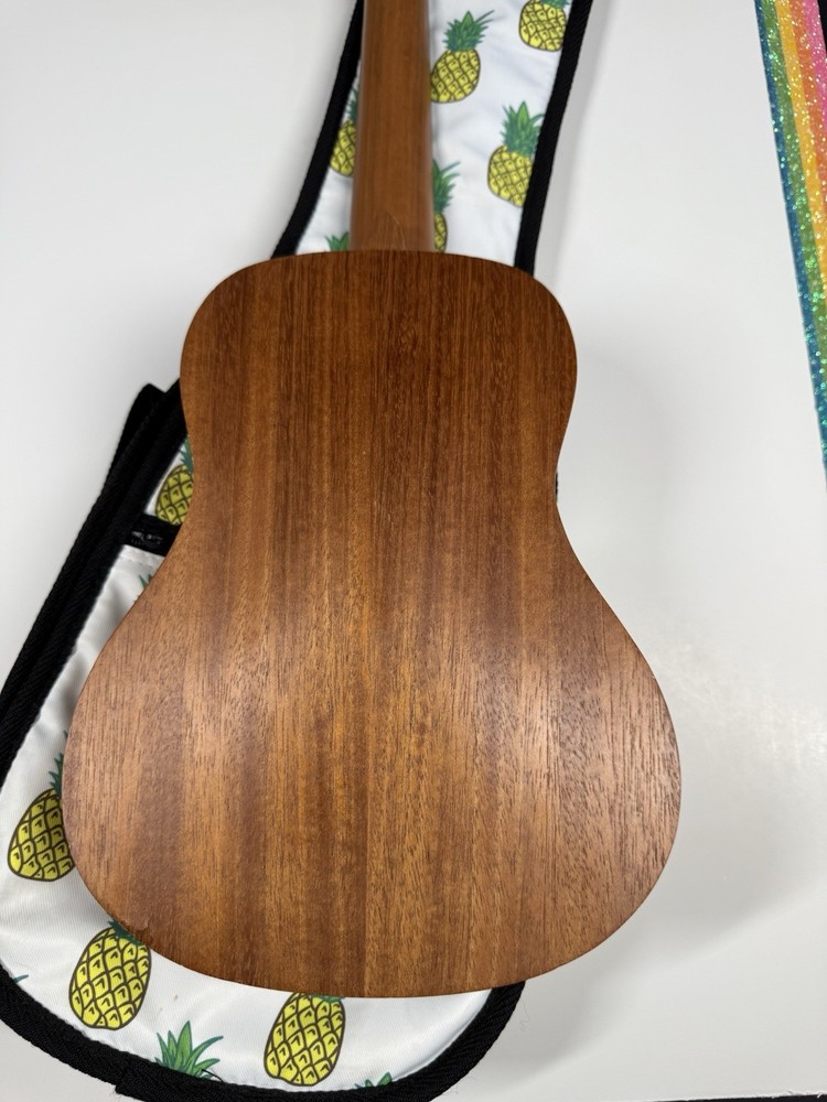 Tanglewood Tiare Ukulele TU101NA Learn To Play Multicolored Strings + Soft Case
