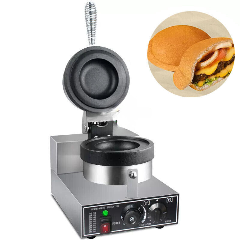 Electric Nonstick UFO Burger Maker Ice Cream Waffle Machine Panini Press Maker