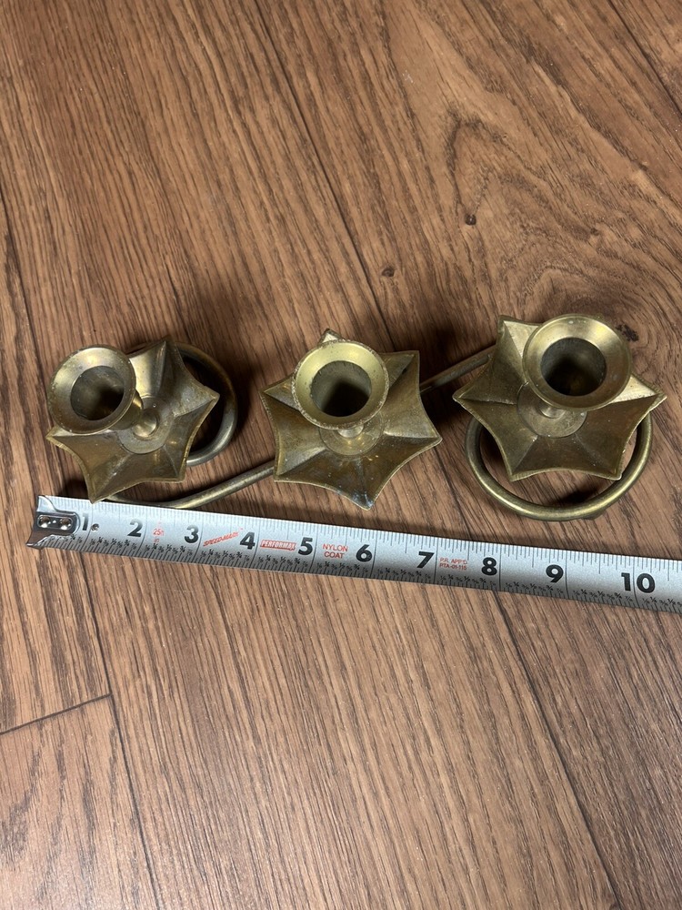 Gatco Solid Brass 3 Candle Swirled Base Centerpiece Decor