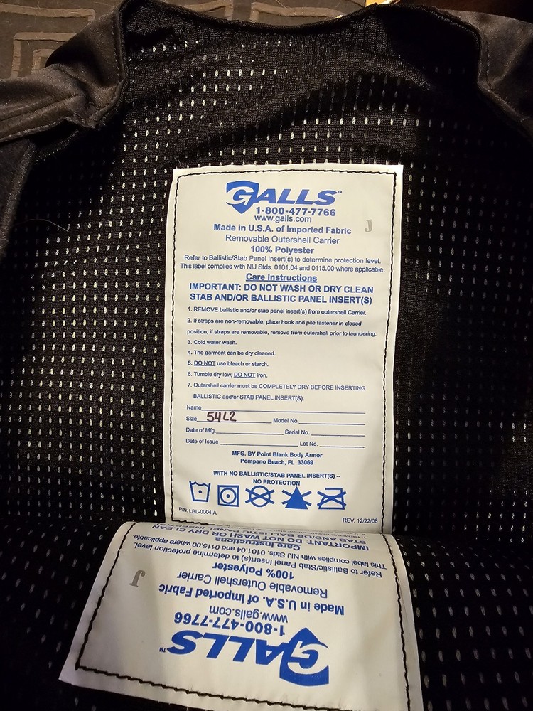 Galls body armor Level 3