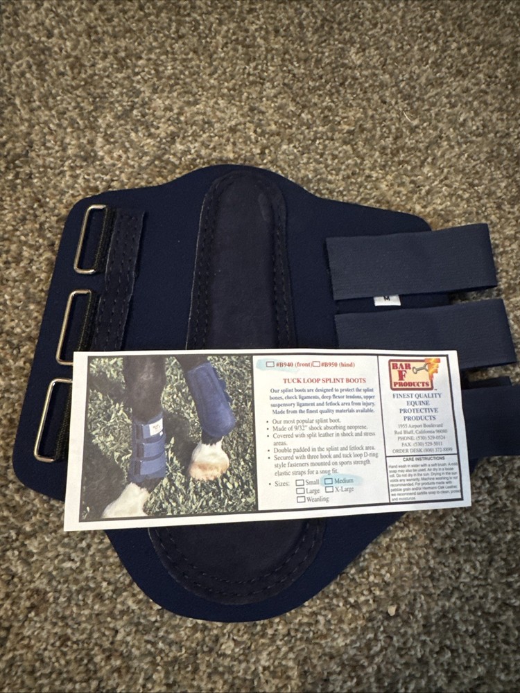 Bar F Tuck Loop Splint Boots B940