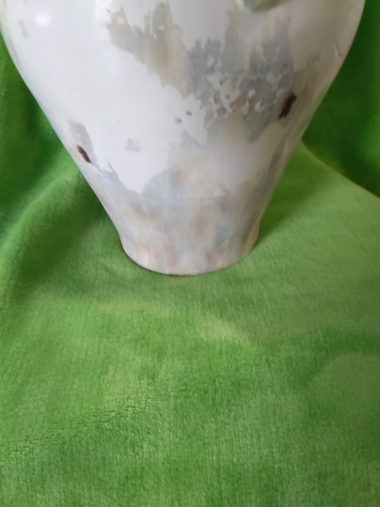 Large Stoneware, Pottery, or Ceramic Jug. Distressed look. 4 Handles