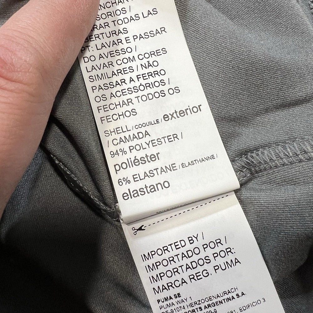 Puma 1/4 Zip Small Gray Cloudspun Pullover
