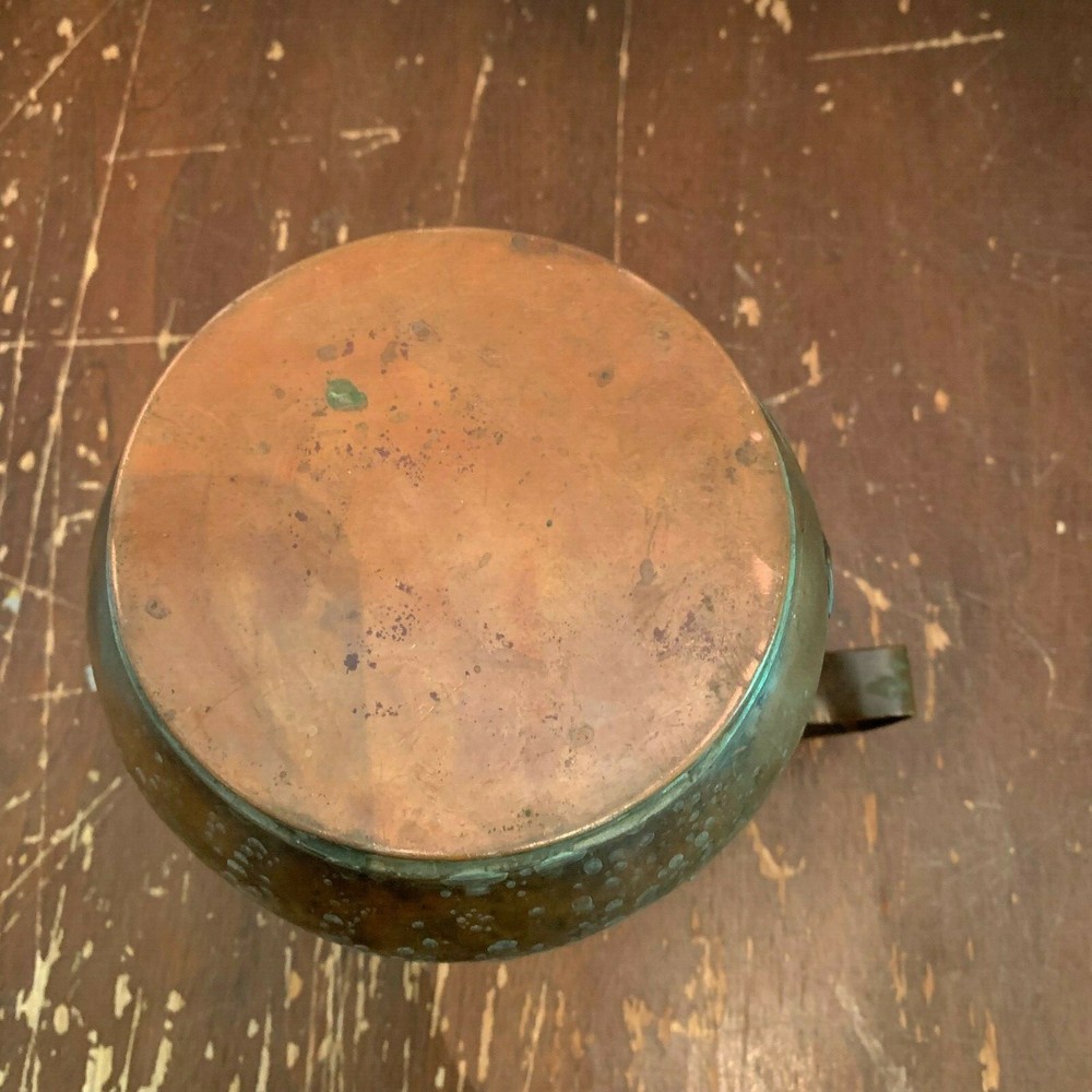 Antique Privative Copper Pitcher Farmhouse Country