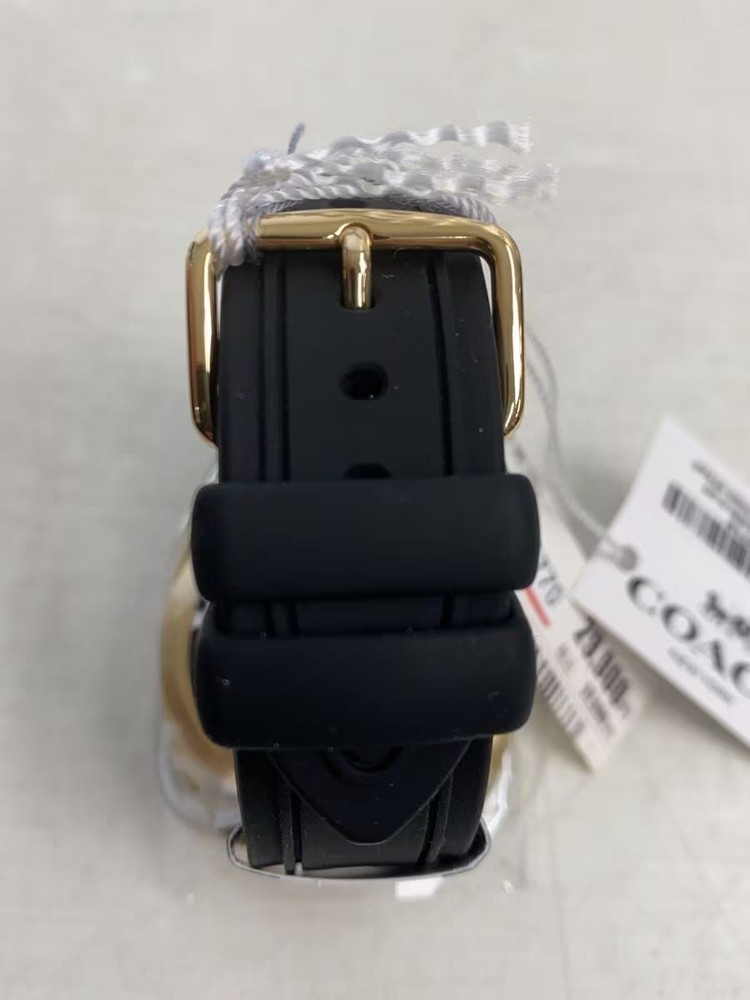 COACH CHARTER AUTOMATIC 44MM Automatic Watch Analog Rubber Black Gold