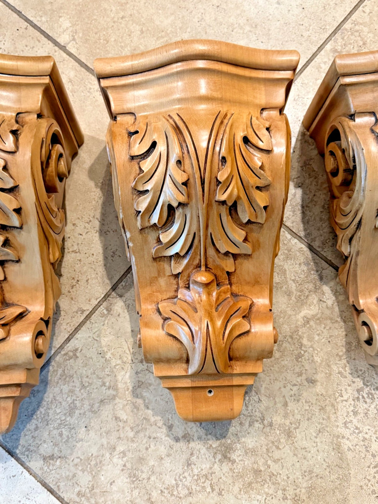 Solid Wood Corbel for Cabinet, fireplace mantel, kitchen island
