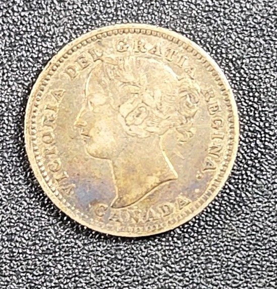1901 Canada 10 cent silver - Solid VF stk#L13