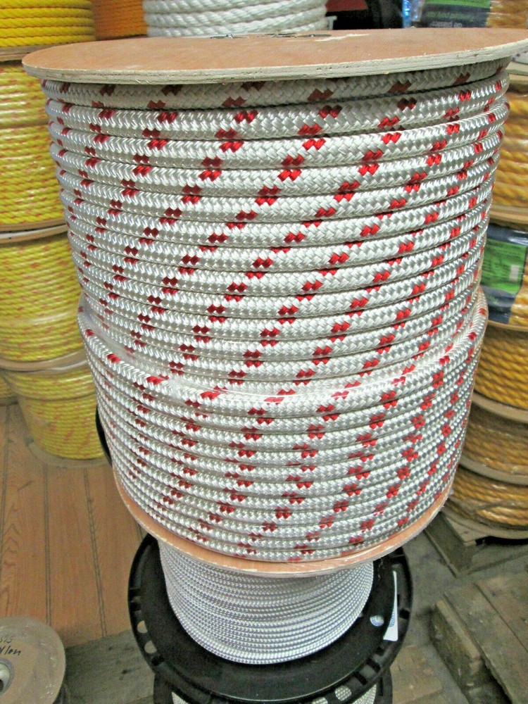 wire pulling rope,anchor rope 5/16" x 150' double braid Polyester Made In USA