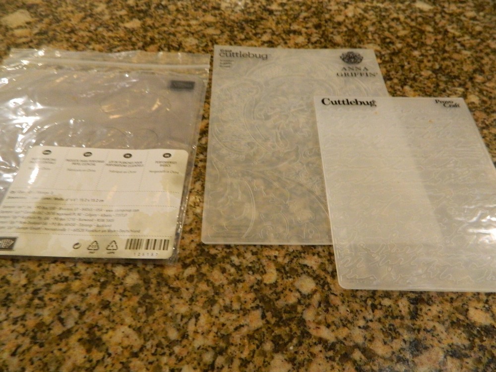*Stampin' Up Paper-Piercing Pack Essentials & 2 CUTTLEBUG EMBOSSING FOLDERS