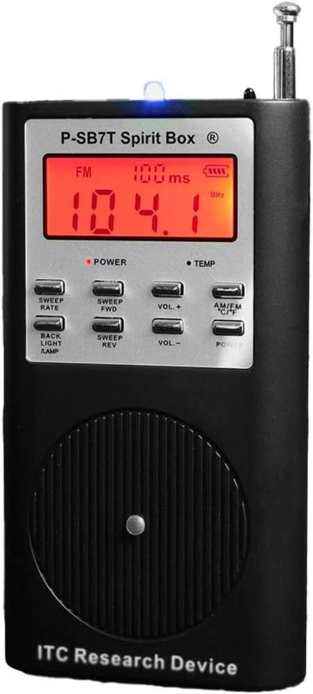 Advanced Ghost Hunting Spirit Box - AM/FM, Built-in Flashlight & LCD Display
