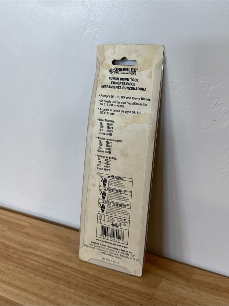 Greenlee Impact Punchdown Tool Blade Style 66