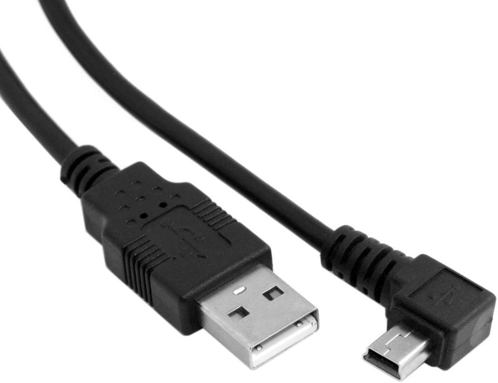 chenyang Mini USB Cable 2.0 Male to 5 Pin 0.5M, Left Angled