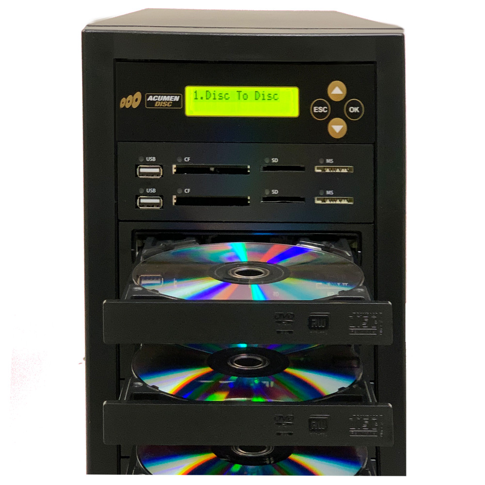 ACUMEN Media Mirror PLUS 1 to 8 Duplicator - Flash (SD CF MS MMC USB) / DVD