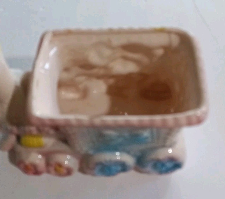 Vintage Ceramic Nursery Train Planter