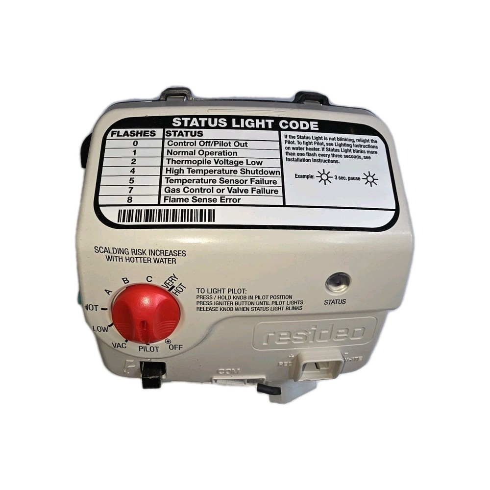 Resideo Gas Control Valve 100112338 LP 1 Cavity for  Smith Reliance Water Heater