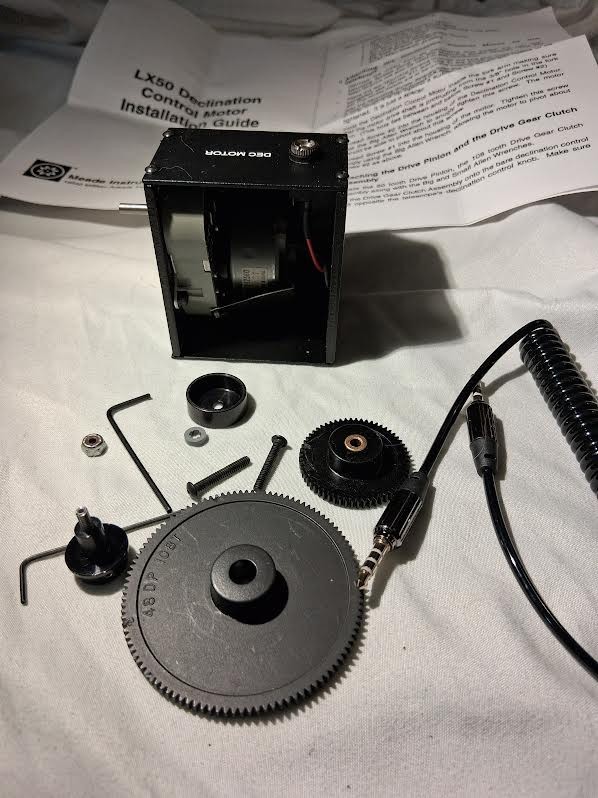 Meade LX50 DECLINATION DRIVE ASSEMBLY/Complete