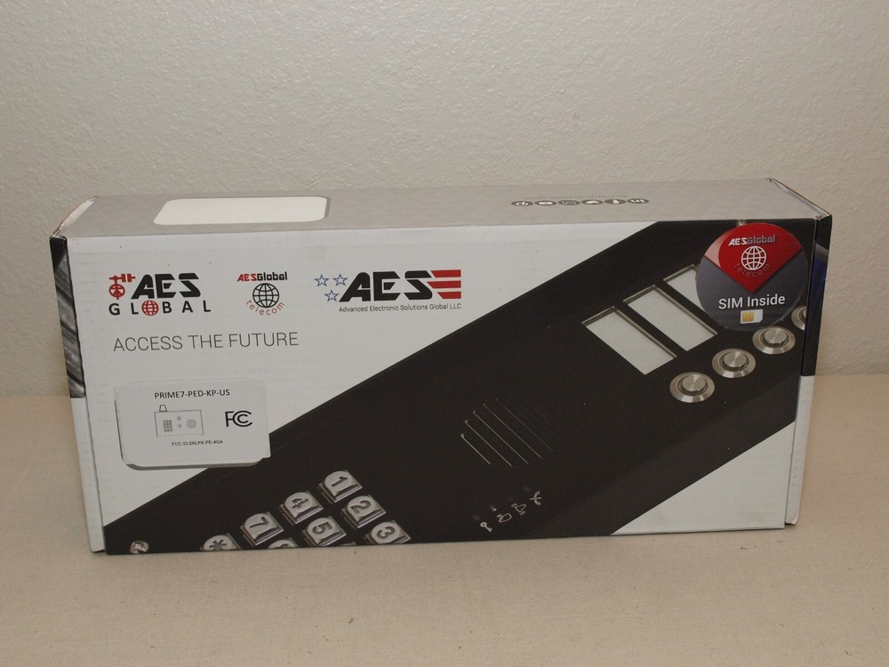 AES PRIME7-PED-KP-US Single Button Prox Global Cellular Wi-Fi Intercom Keypad