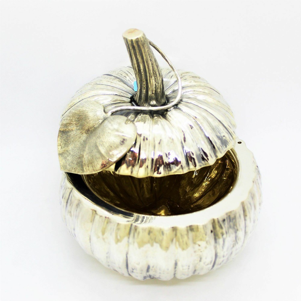 Silver 925 Pumpkin Storage Container / Food Holder