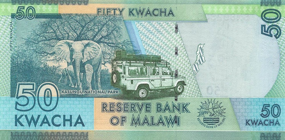 Malawi  50  Kwacha   1.1.2017  Series  BN   Uncirculated Banknote Top5