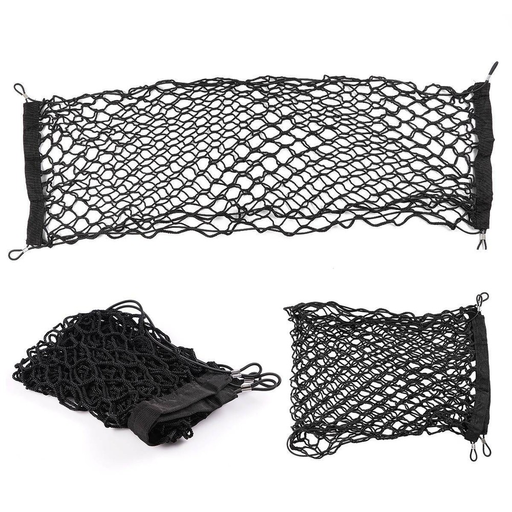 Envelope Style Rear Trunk Cargo Net Storage Organizer Bag Hook Universal For Car