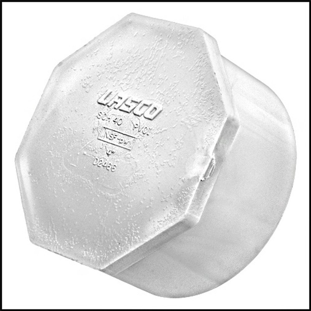 LASCO 449-040 4 Schedule 40 PVC Spigot Plug
