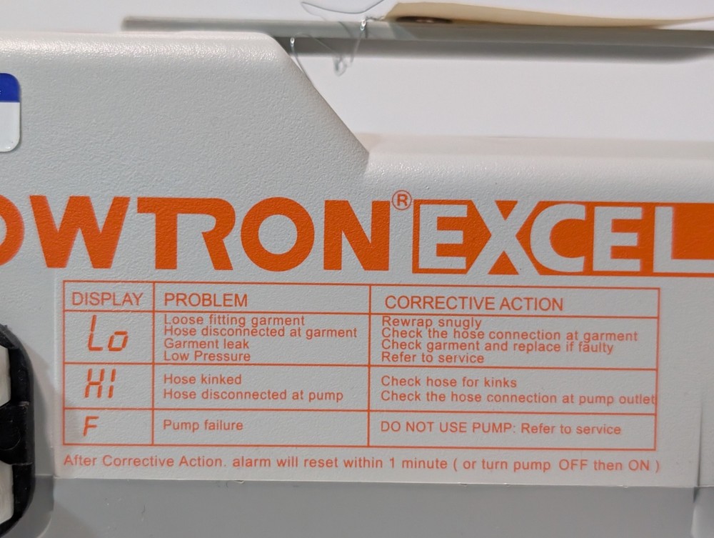 ArjoHuntLeigh AC 550 Flowtron Excel DVT Compression Pump System, Powers On