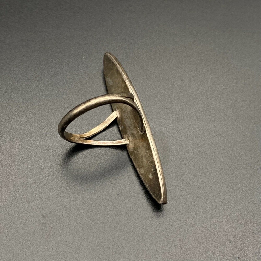 Vintage Zuni Native Silver MOP Inlay Ring Size 6.75