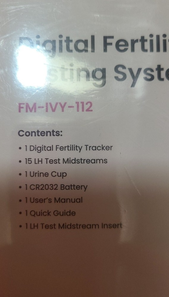Femometer Digital Fertility Testing Tracker System Bluetooth &15 LH Tests (L)