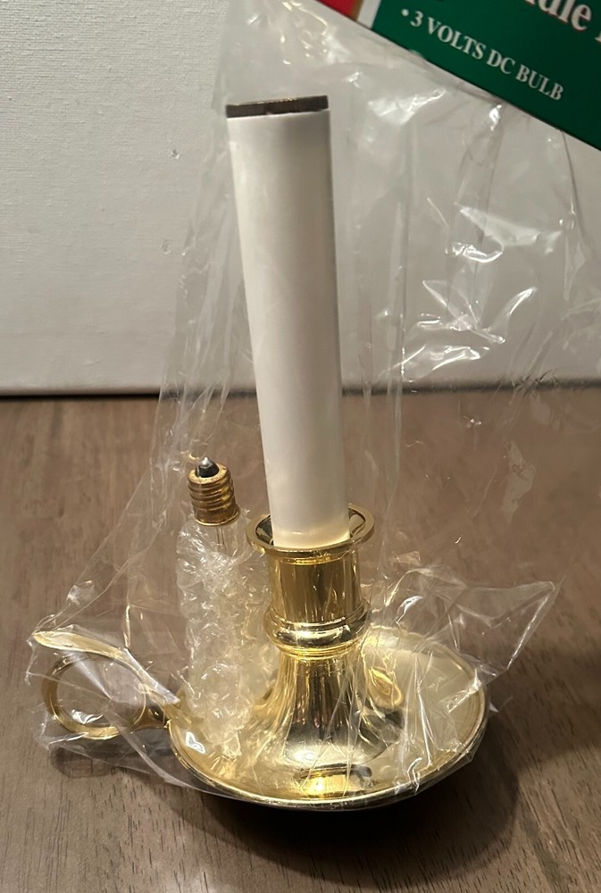 Vintage Christmas Candlestick w/ Finger Loop Hole NEW