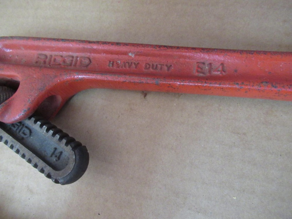 Ridgid E14 Offset & Sears 14" Heavy Duty Pipe Wrenches cl