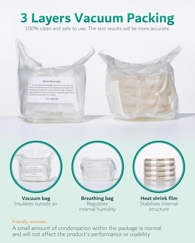 Safe At-Home Mold Testing Kit - 8 Tests, Identification Guide & Expert Support