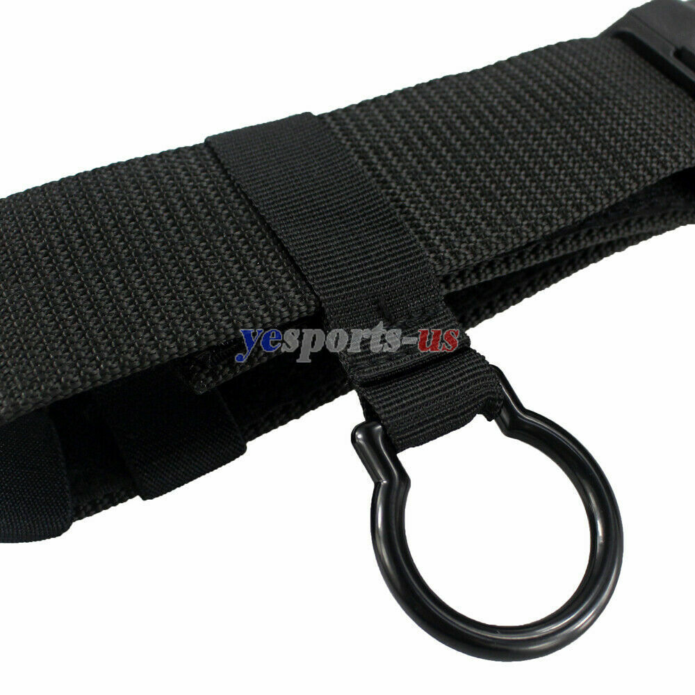 Black Flashlight Ring Holder Tactical Duty Belt Carry Flashlight Stick Baton