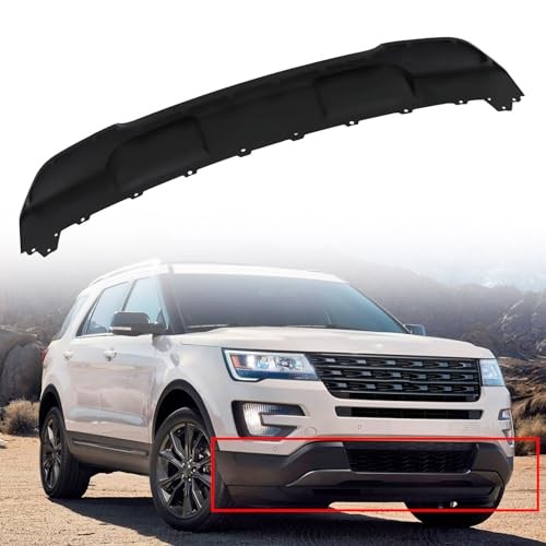 Front Bumper Lower Valance Plastic Black Replacement for 2016-2017 Explorer