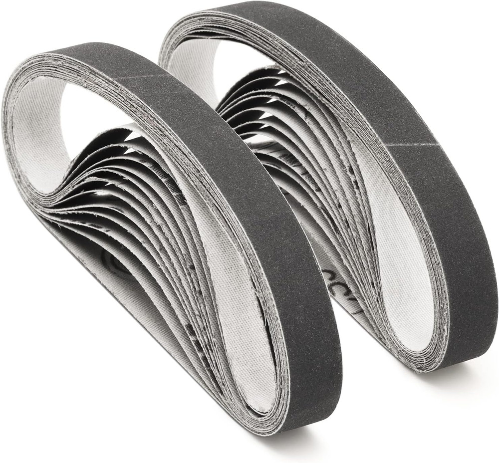 1/2" X 12" Knife Sharpener Replacement Belts Kit, 400 Medium Grit Sanding Belts