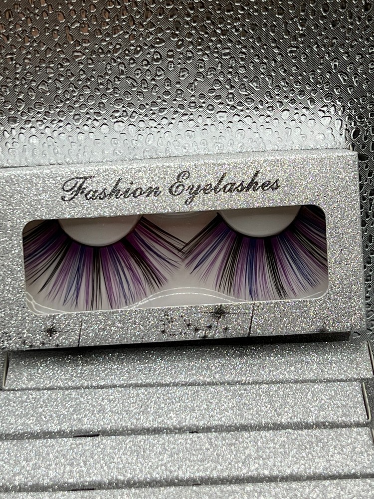 # 3 boxes LONG 3D SYNTHETIC HANDMAD COLORFUL EYELASH