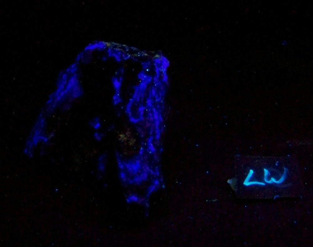 Fluorescent Fluorite w some Cerussite Mineral Specimen