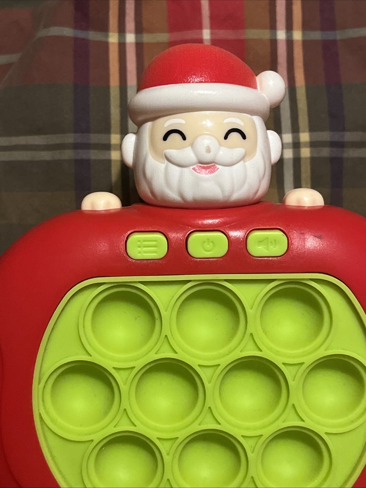 Santa Pop Push it Game Controller Sensory Fidget Toy Electronic Whack Mole