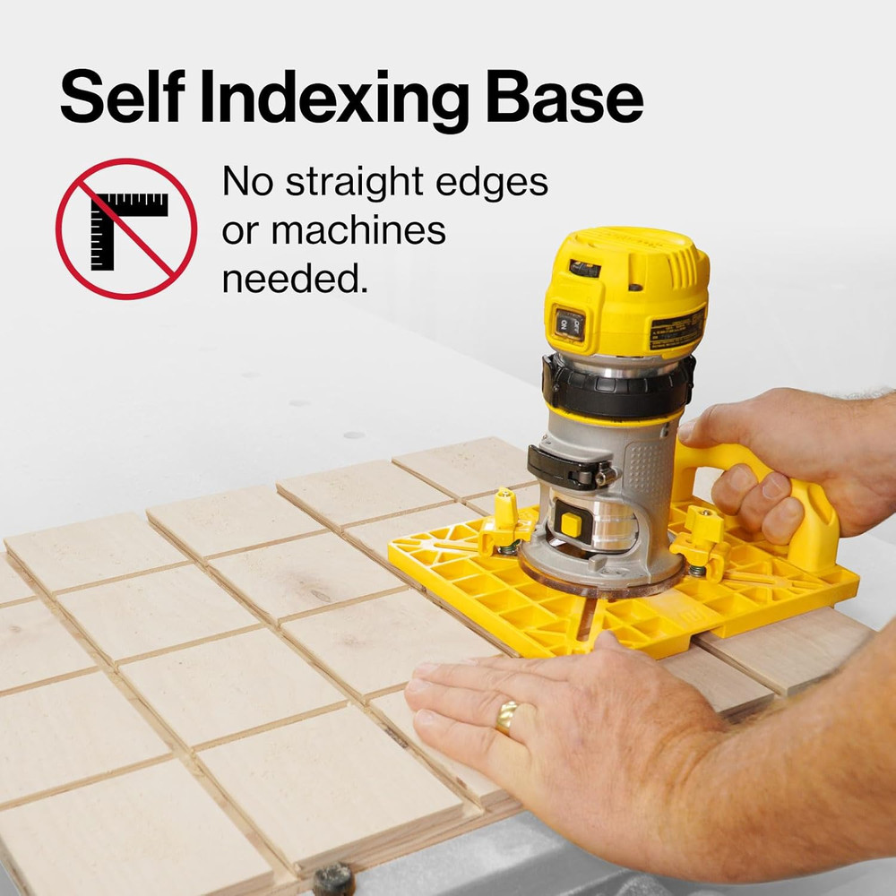 MICROJIG Matchfit Grid Router Guide, Woodworking Precision Tools for Dovetail Tr