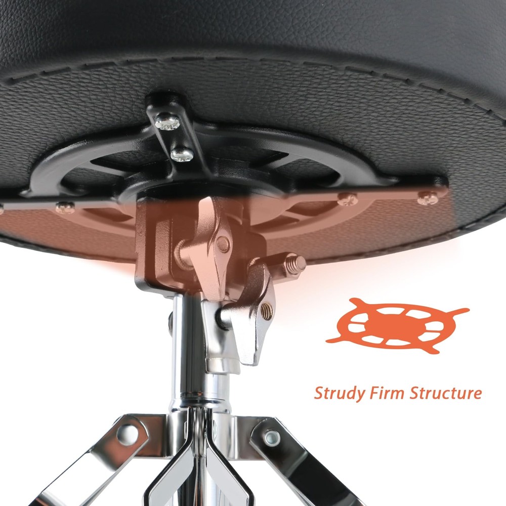 Drum Throne Drum Stools with 4 Legs Support,Universal Height Adjustable Drum ...