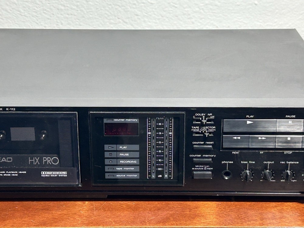 Luxman K-112 3 Head Stereo Cassette Deck Tested Working