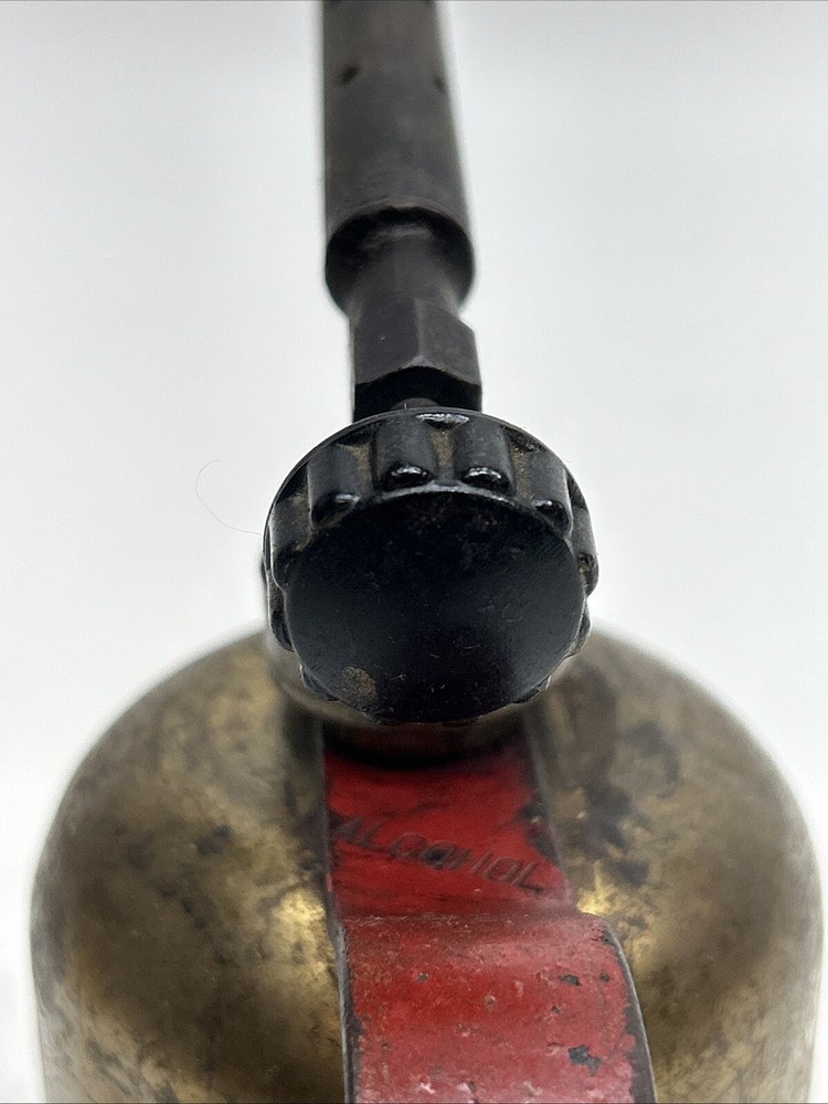 Vintage DUNLAP Brass Denatured Alcohol Torch, Empty