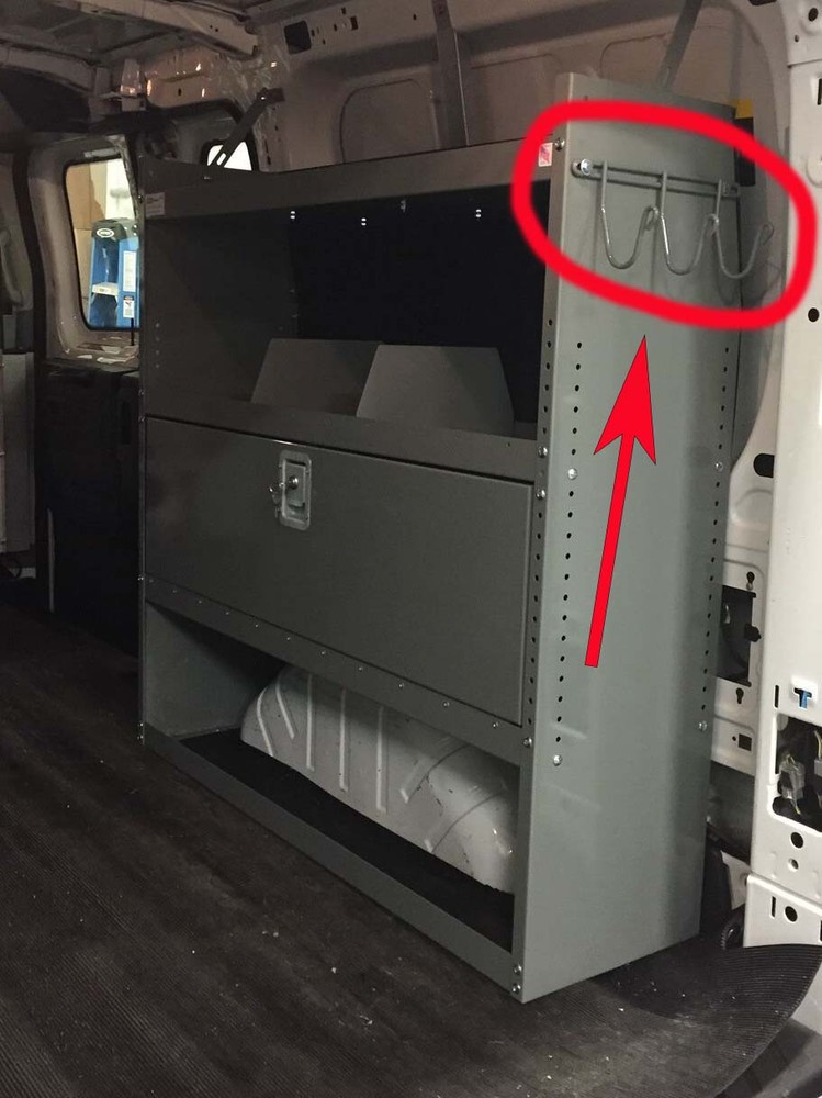 Utility Hook for Van Shelving