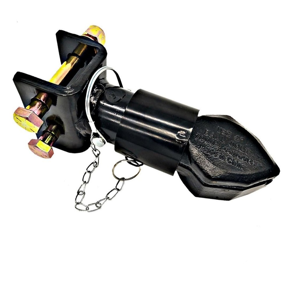 Adjustable Trailer Coupler 2" Ball Size Capacity 7000lbs Channel-Mount Coupler