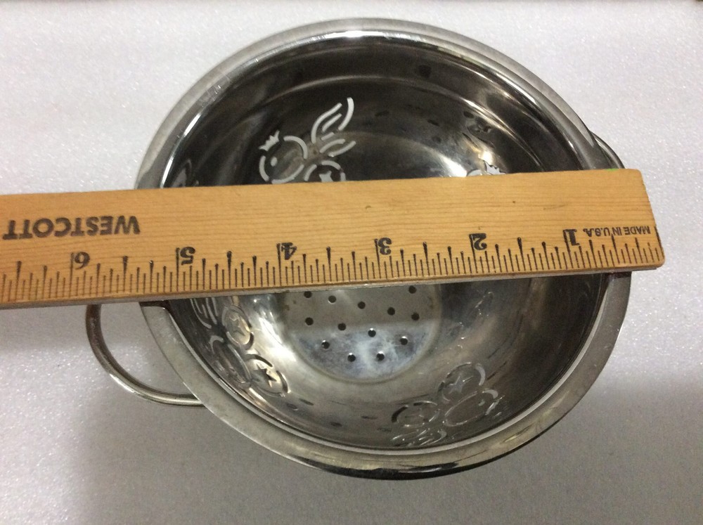 Decorative Small Stainless Steel Kitchen Colander Strainer