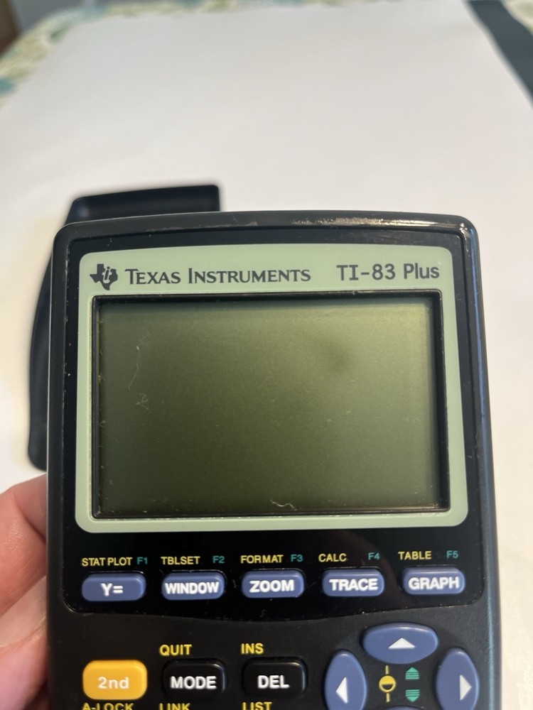 Texas Instruments TI-83 Plus Graphing Calculator Black Tested & Working