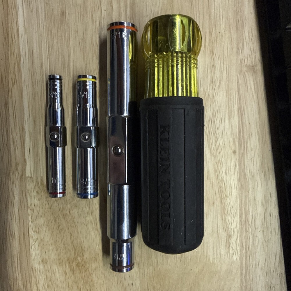 KLEIN TOOLS 6-in-1 Multi-Nut Driver used