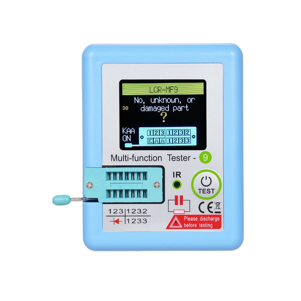 1--MF9 1.8'' TFT LCD Display Multi-meter Transistor Tester Diode Triode