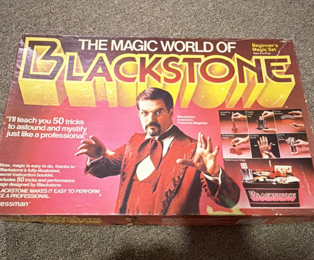 Pressman Blackstone Beginner's Magic Set with Props and Instructions for Ages 8+