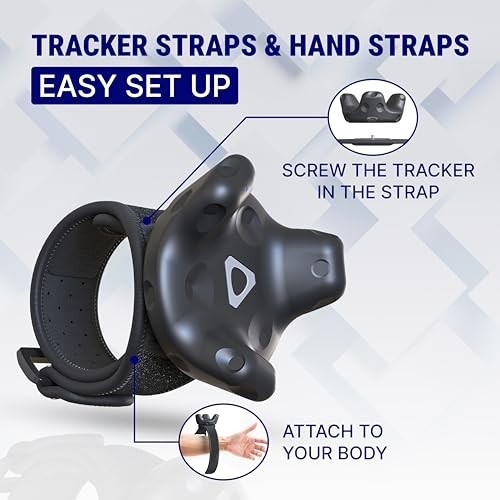 "VR Tracker Waist Belt & Hand Straps - Secure, Comfortable Full Body Support for