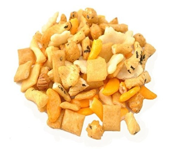 Versatile Oriental Rice Crackers - 1 lb Resealable Bag for Sharing & Snacking